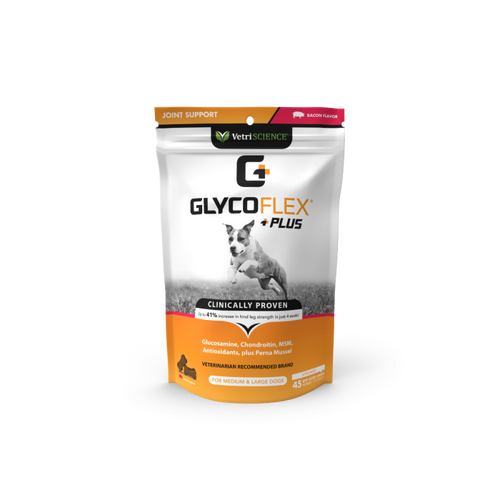 VetriScience GlycoFlex® Plus Hip & Joint Supplement for Dogs Chew Bacon Flavor