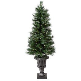 Pre-Lit Artificial Porch Christmas Tree, Westbrook, 70 Clear Lights, 4-Ft.