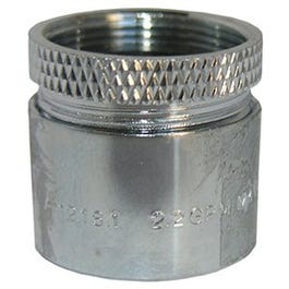 Brass Aerator, Slotless, Chrome-Plated, 13/16-In. x 27 Female Thread