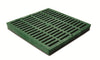 NDS 12 Square Catch Basin Grate, Green