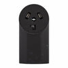 Eaton Cooper Wiring 3-Wire 30-Amp 125-Volt Surface Mount Dryer Power Receptacle, Black