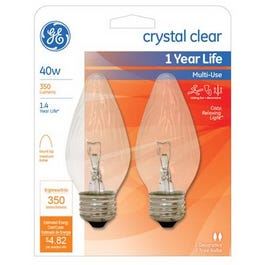 Light Bulb, Flame Shaped, 40-Watts, 2-Pk.