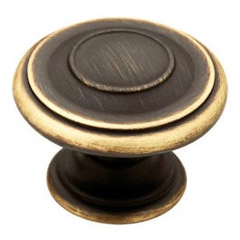 Cabinet Knob, Bronze & Gold