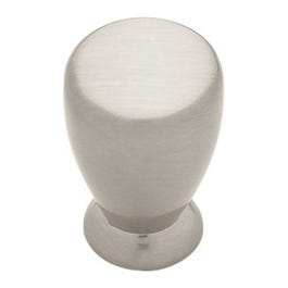 Cabinet Knob, Milk Bottle, Satin Nickel