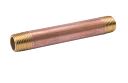 B & K Industries 1/4 Diameter Nipples Schedule 40 Red Brass 1/4 x 2