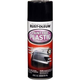 Spray Paint For Plastic, Black, 11-oz.