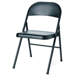 Steel Folding Chair, Black