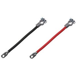 Battery Cable, Top Post, 2 AWG, Red, 38-In.