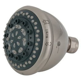 Massage Showerhead, Fixed Mount, 7 Settings, Brushed Nickel