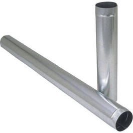 Galvanized Furnace Pipe, 26-Gauge, 3 x 24-In.