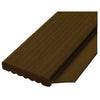 Garage Door Weatherstripping, Brown PVC, 2-In. x 9-Ft.