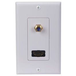 HDMI F Connector Wall Plate