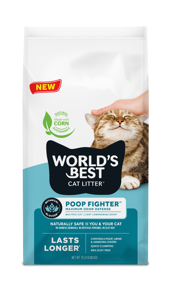 World's Best Cat Litter Clumping Poop Fighter