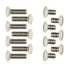 Wall Plate Screws, Steel, Ivory, 14-Pk.