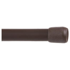 Carlisle Spring Tension Rod, Brown, 48 to 75-In.