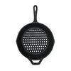 Grill Pan with Holes, Cast Iron, 10.25-In.