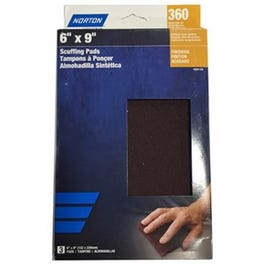 Scuffing Pads, Metal, Maroon, 3-Pk.