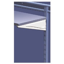 10-In. White Shelf Track Bracket