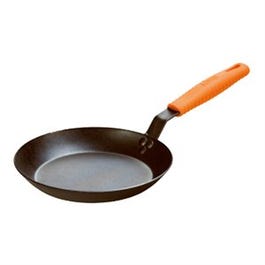 Steel Skillet with Silicone Handle Holder, Seasoned, 10-In.