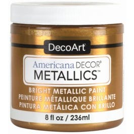 Americana Decor Metallics Craft Paint, Old Gold, 8-oz.