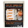 Stay Put Painters Canvas Plus, Surface Grip, Spill Block, 6 x 8-Ft.