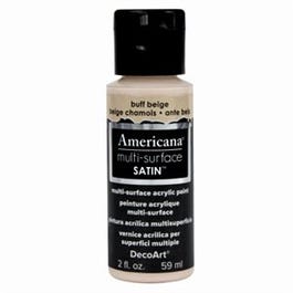 Americana Multi Surface Craft Paint, Satin, Buff Beige, 2-oz.