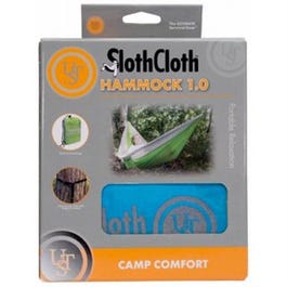Slothcloth Hammock, Blue Nylon, 96 x 52 x 3-In.