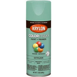 COLORmaxx Spray Paint + Primer, Satin Jade, 12-oz.