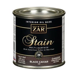 Interior Wood Stain, Black Caviar, 1/2-Pint