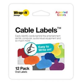 Cable Labels, Assorted, 10-Pk.