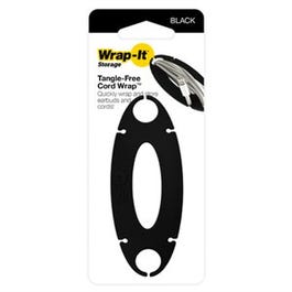 Tangle Free Cord Wrap, Black