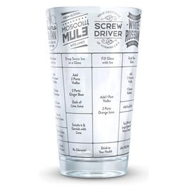 Good Measure Drinking Glass, Vodka Recipes, 16-oz.