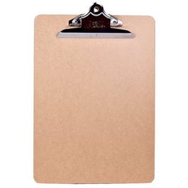 Clipboard, Brown With Metal Clip, 9 x 12.5-In.