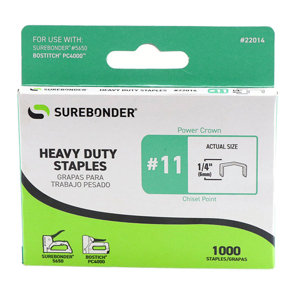 Surebonder 22014 #11 Power Crown Staple 1/4-Inch