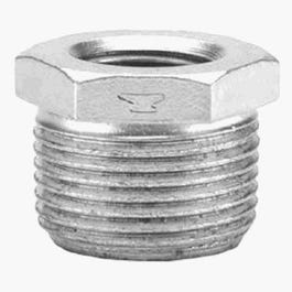 Hex Bushing, Galvanized, 1/2 x 3/8-In.