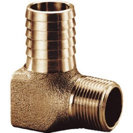 Hydrant Elbow, Brass, 3/4 x 1-In.