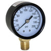 Water Pressure Tank Gauge, .25-In. Bottom Mount, 100-Lbs.