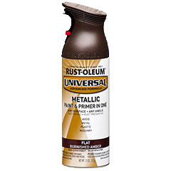 Rust-Oleum® Flat Metallic Spray Paint Flat Burnished Amber