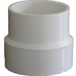 PVC Pipe Sewer & Drain Adapter Coupling, 4-In.