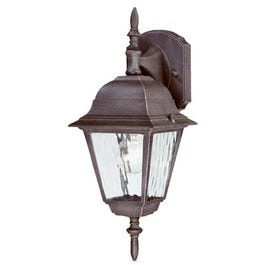 100-Watt Textured Rust Outdoor Lantern