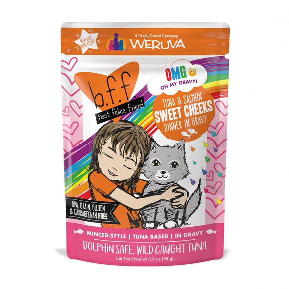 Weruva BFF Tuna & Salmon Sweet Cheeks Recipe Pouches Wet Cat Food