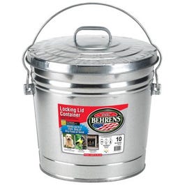 10-Gallon Galvanized Steel Trash Can