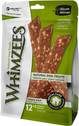 Whimzees Veggie Strip Dental Chew Dog Treats