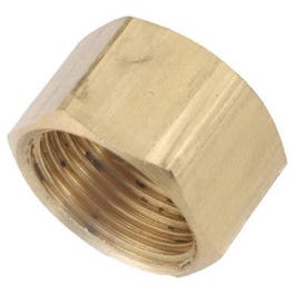 Brass Compression Cap, Lead-Free, 5/8-In.