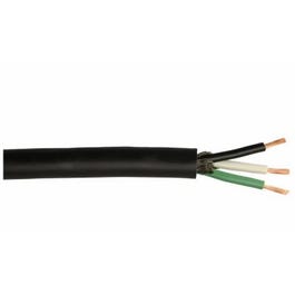 Black Service Cord, Oil-Resistant, 10/4 SJEOOW, 250-Ft.