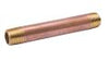 B & K Industries 1 Diameter Nipples Schedule 40 Red Brass 1 x Close