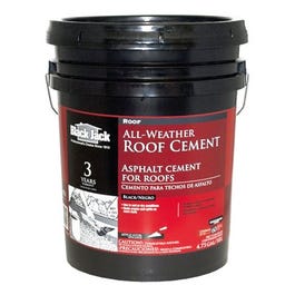 All Weather Roof Cement, Fiber Reinforced, 4.75-Gallons