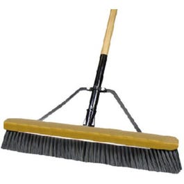 24-Inch JobSite Stiff Poly Pushbroom