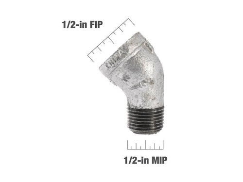 B&K Industries 45-degree Galvanized Street Elbow