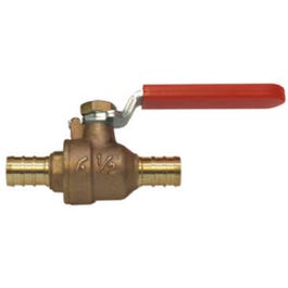 Full Port Ball Valve, 1/4 Turn, 1 x 1-In. Brass Pex Barb